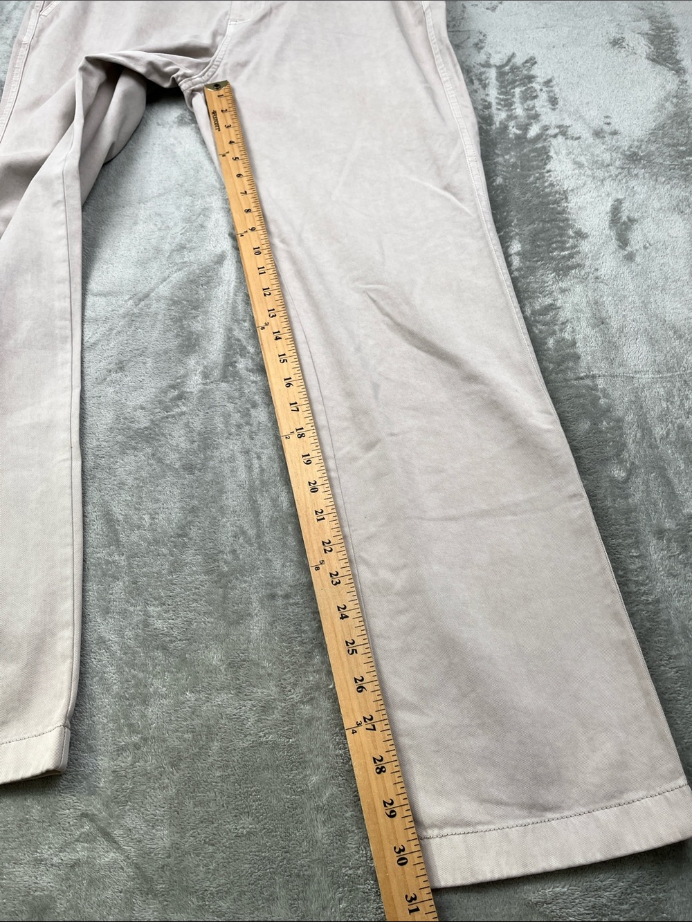 NEW Outerknown 33 Mens Beige 100% Organic Cotton Chino Pants - Picture 3 of 12